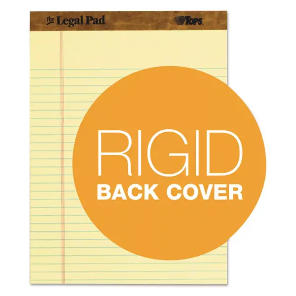 Tops The Legal Pad Ruled Perforated Pads 8 1/2 x 11 Canary 50 Sheets 3 Pads/Pack 75327