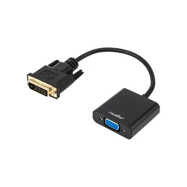 Rocstor Y10A198-B1 Premium DVI-D to VGA Active Adapter - Resolutions up to 1920x1200