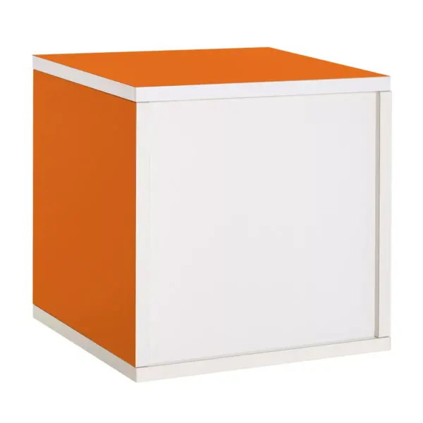 Way Basics Stackable Eco Cube Storage Cubby Organizer Orange