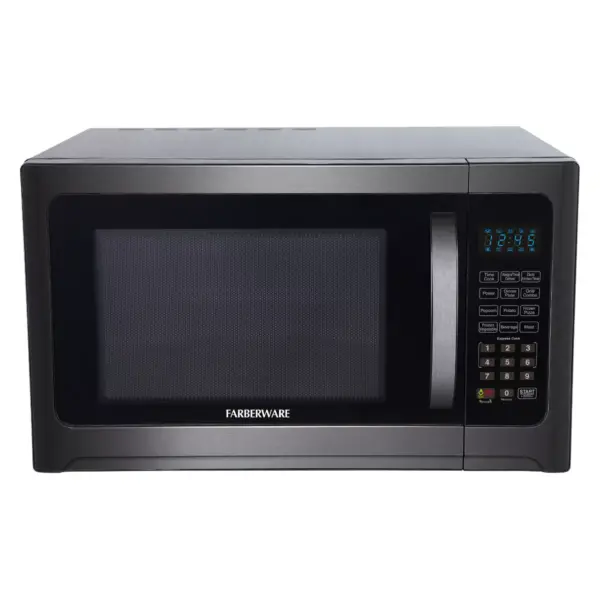 Farberware 1.2 cu ft 1100 Watt Microwave Oven with Grill Function Black Stainless Steel - FMO12AHTBSG