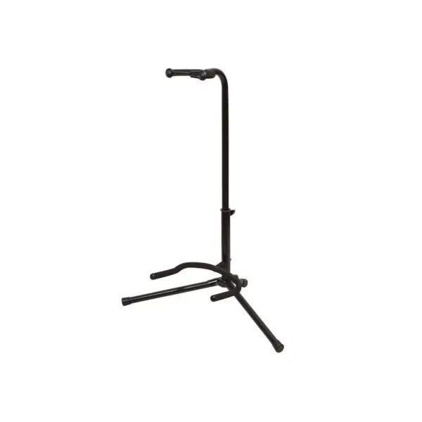 Monoprice Classic Single Guitar Stand - Black | 25 - 29 Inch Adjustable Neck, 20.5 Inch Base Span Compatible With All Standard Sized Guitars