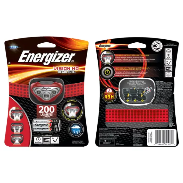 Energizer Vision LED HD Headlamps and Wearable Lights