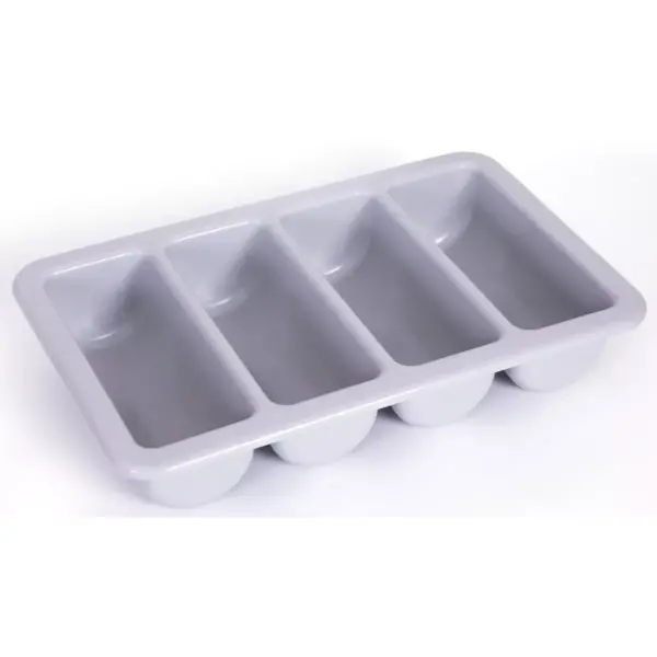 Basicwise 4-Compartment Commercial Cutlery Holder