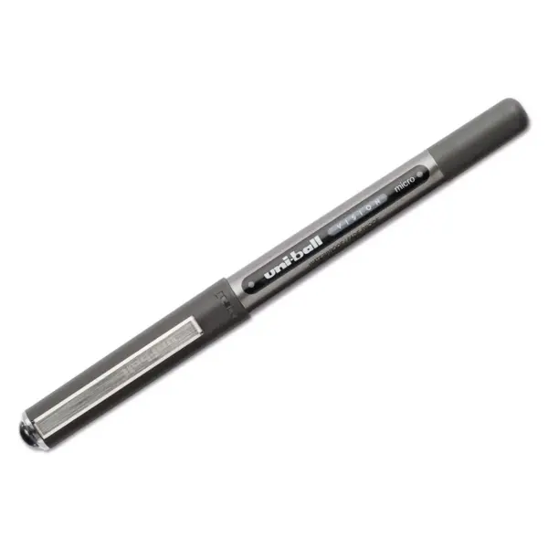 uni-ball Vision Roller Ball Stick Waterproof Pen Black Ink Micro Dozen 60106