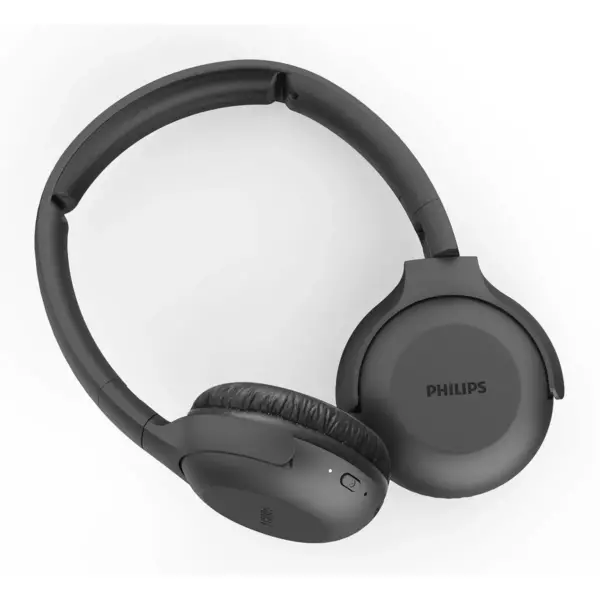 Philips UpBeat UH202 Wireless Bluetooth On Ear Stereo Headphone, with up to 15 Hours Playtime and Flat Folding, Black (TAUH202BK)