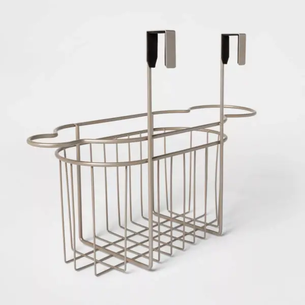 Over the cabinet Hanging Storage Hair Care Caddy Brushed Nickel - Threshold™