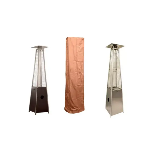 Square Glass Tube Patio Heater Cover - Paprika - AZ Patio Covers