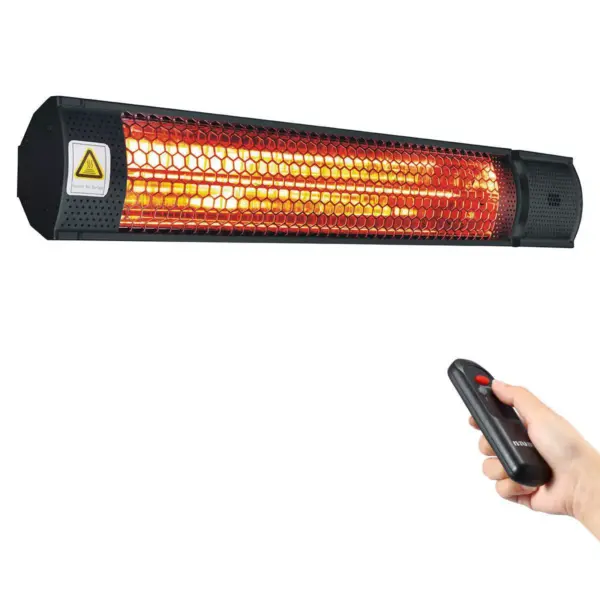 1500W Infrared Electric Patio Heater with Remote Control - Permasteel