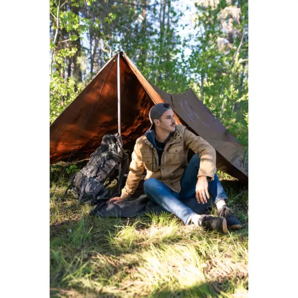 Stansport Light-Duty Rip-Stop Tarp 12' x 16' - Brown - 2 Pack