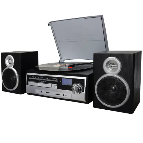 Trexonic 3-Speed Vinyl Turntable Home Stereo System