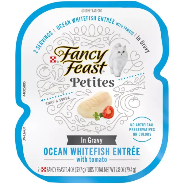 Fancy Feast Petites Ocean White Fish with Tomato Gravy Wet Cat Food - 2.8oz