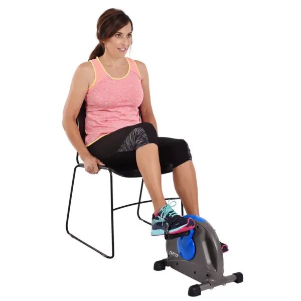 Stamina Mini Exercise Bike with Smooth Pedal System - Blue