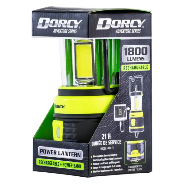 Dorcy 1800 Lumens LED Lantern with Power Bank