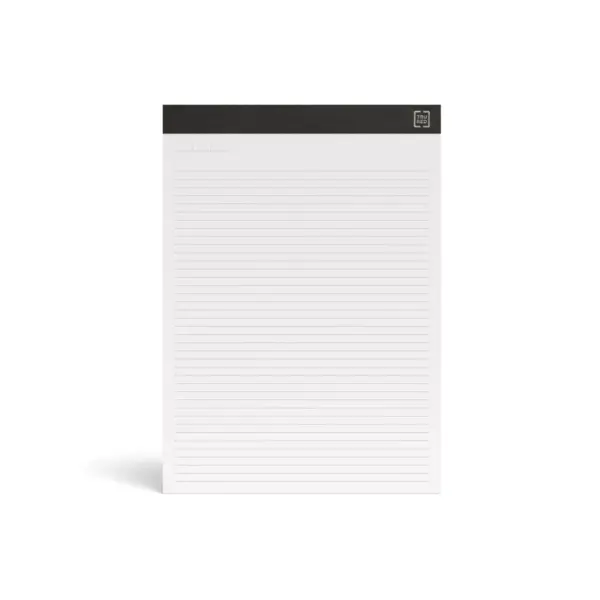 TRU RED Notepads, 8.5" x 11.75", Narrow Ruled, White, 50 Sheets/Pad TR57384