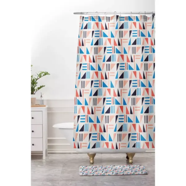 Marta Barragan Camarasa Modern Beach Abstract II Memory Foam Bath Mat - Deny Designs