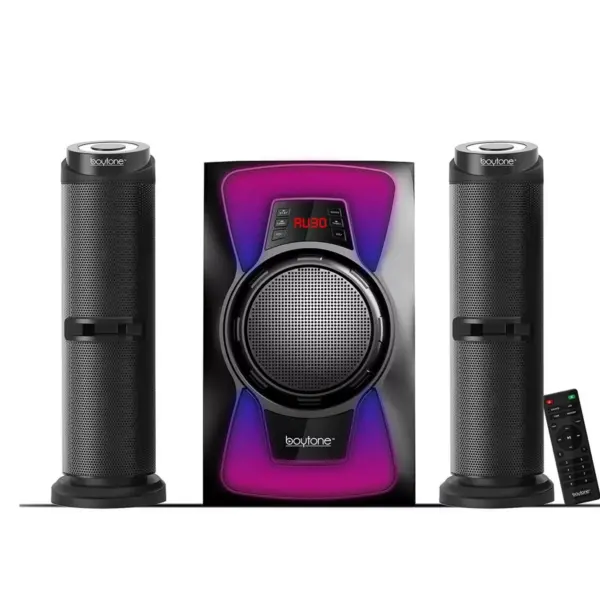 Boytone 2.1 Bluetooth Powerful Home Theater Speaker System with FM Radio