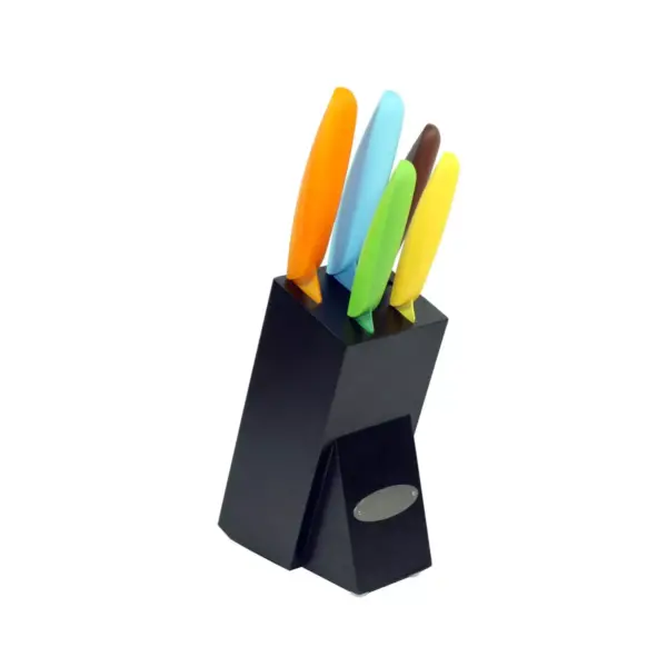 Oceanstar 6-Piece Non-Stick Coating knife set with Block