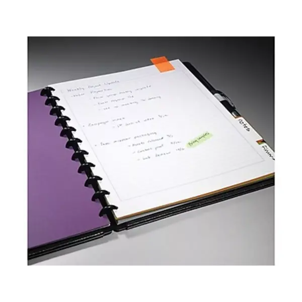 MyOfficeInnovations Arc Customizable Notebook 8-1/2" x 11" 60 Sh. Narrow Ruled Blk 886232