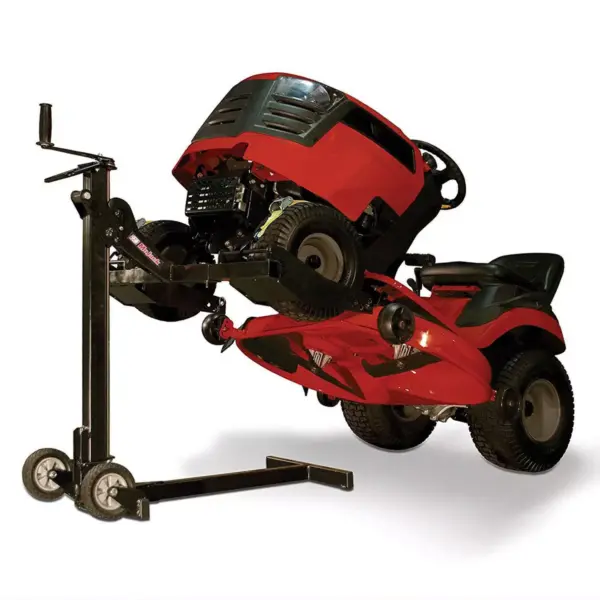 MoJack MJEZ Compact Folding 300 lb Capacity Riding Lawn Tractor Mower Lift Jack