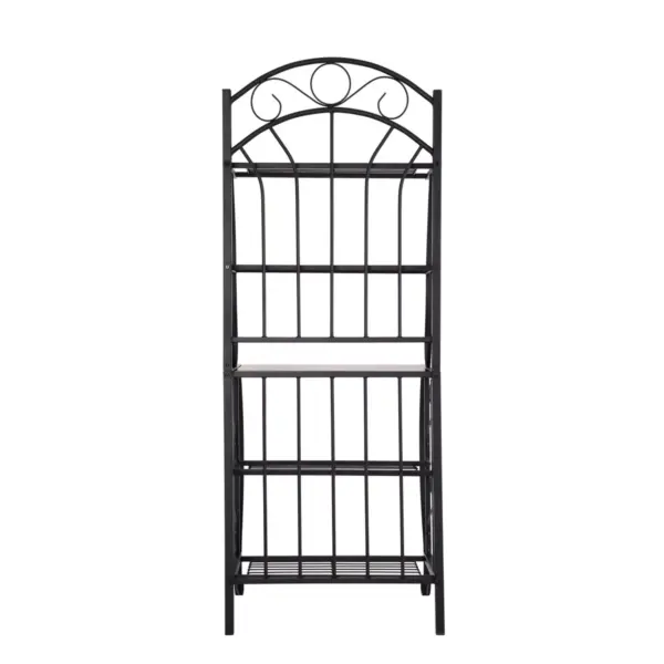 Valencia Baker Rack Storage Unit Metal/Black - Boraam Industries