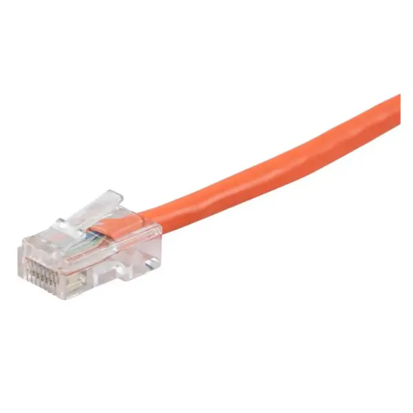 Monoprice Cat5e Ethernet Patch Cable - 10 Feet - Orange | Network Internet Cord - RJ45, Stranded, 350Mhz, UTP, Pure Bare Copper Wire, 24AWG - Zeroboot