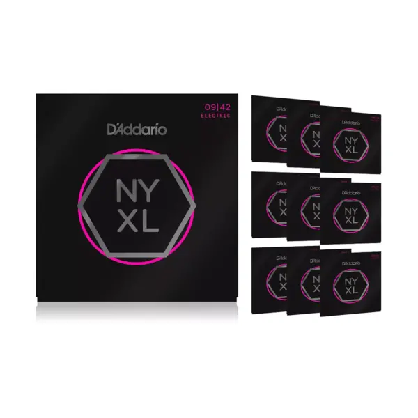 D'Addario NYXL0942 Super Light 10-Pack Electric Guitar Strings