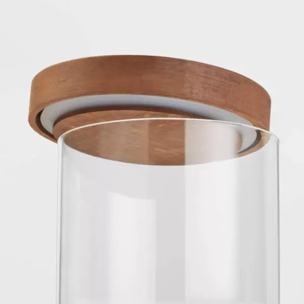 Glass Storage Canister with wood lid - Extra Small - Threshold™