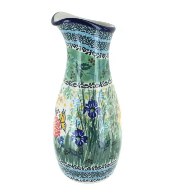 Blue Rose Polish Pottery Teresa Water Carafe