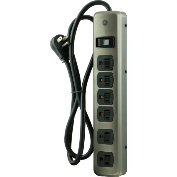 General Electric 5 Outlet Designer Brushed Nickel Surge  Protector