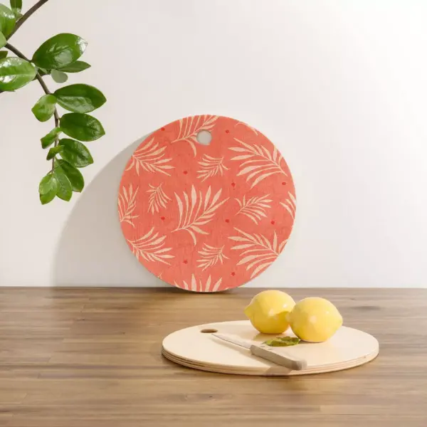 13" Wood Heather Dutton Island Breeze Living Cutting Board - society6