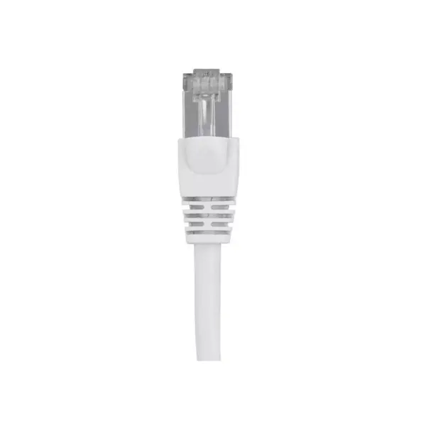 Monoprice Cat6A Ethernet Patch Cable - 14 Feet - White | Network Internet Cord - RJ45, 550Mhz, STP, Pure Bare Copper Wire, 10G, 26AWG