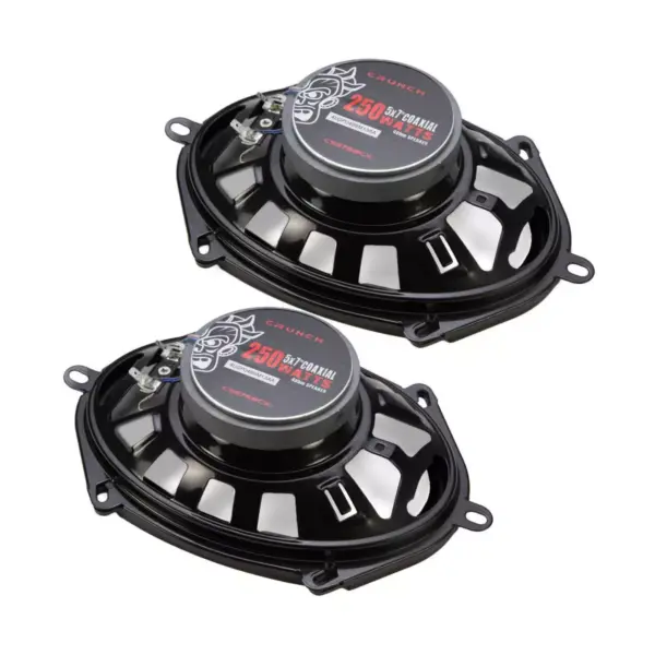 Crunch 250W Full Range 2 Way Coaxial Car Audio 5x7 by 6x8" Speaker Pair CS5768CX