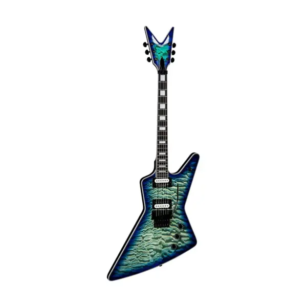 Dean Z Select Quilt Top with Floyd Electric Guitar Ocean Burst