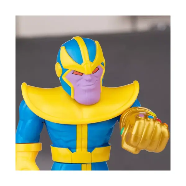 Playskool Heroes Marvel Super Hero Adventures Mega Mighties 10-Inch 3 Pack, Thanos, Spider-Man, Hulk, Ages 3 and Up