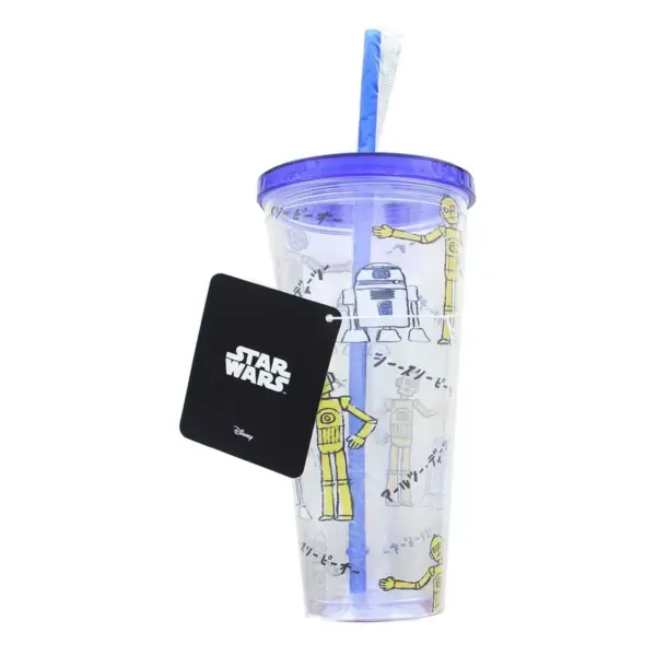 Seven20 Star Wars Kanji Droids R2D2/C3PO Plastic Tumbler