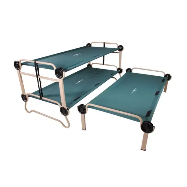 Disc-O-Bed Steel Framed Trundle Cot for XL or 2XL Disc-O-Bed Bunk Systems, Green