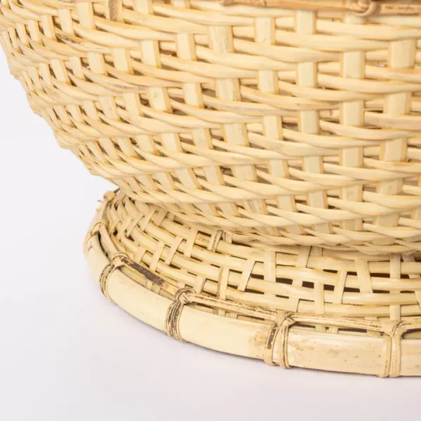 5" x 10" Round Bamboo Woven Bowl Natural - Threshold™ designed with Studio McGee