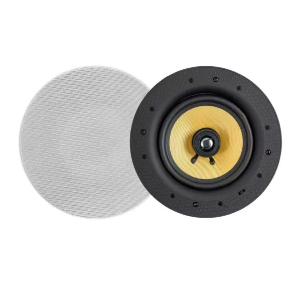 Monoprice Caliber 60-Watt Powered 6.5in Ceiling Speakers  Fiber 2-way with Bluetooth