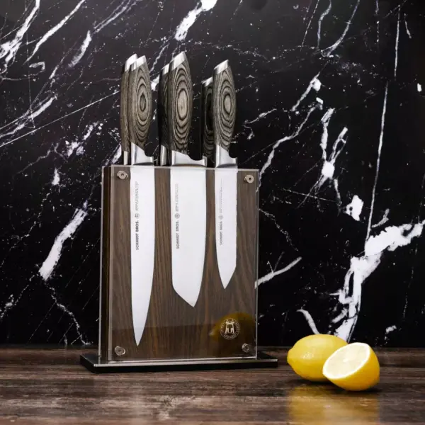 Schmidt Brothers Cutlery Bonded Ash 7pc Knife Block Set