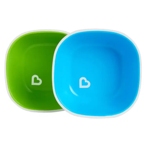 Munchkin Splash Toddler Bowls - 2pk - Blue/Green