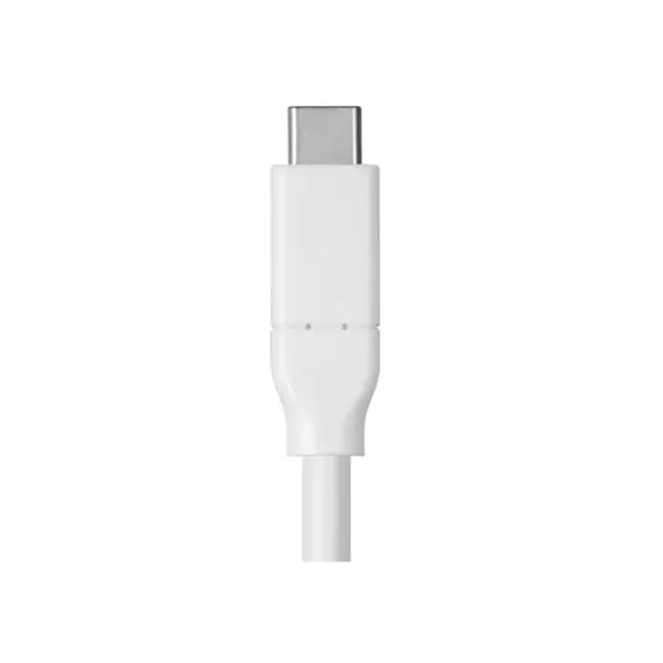 Monoprice USB & Lightning Cable - 0.5 Meter - White | 2.0 USB-C to USB-A, 3A, 480 Mbps, use with Samsung Galaxy S9 S8 Note 8, Pixel, LG V30 G6 G5,