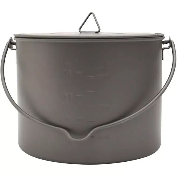 TOAKS Titanium 1300ml Outdoor Camping Cook Pot with Bail Handle POT-1300-BH