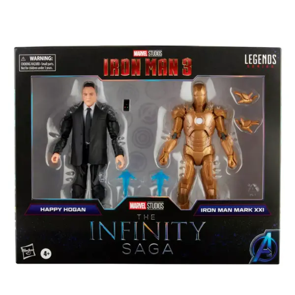 Hasbro Marvel Legends Series 6" Happy Hogan and Iron Man Mark 21 (Target Exclusive)