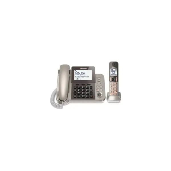 Panasonic KX-TGF350N DECT 6.0 Cordless Phone - Silver, Black - 1 x Phone Line - Speakerphone