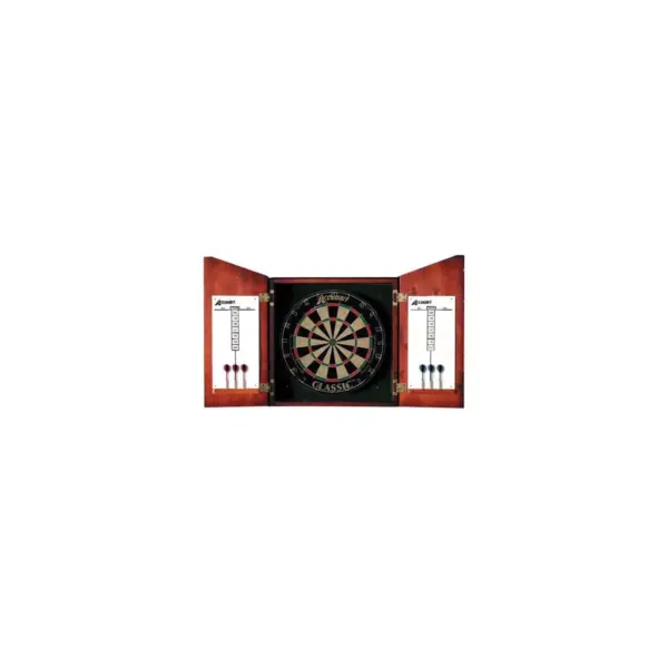 Accudart Union Jack Solid Wood Dartboard Cabinet Set