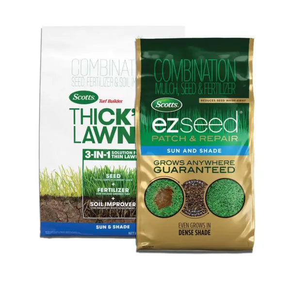 Scotts EZSeed & Thick'R Sun & Shade Grass Seeds Bundle