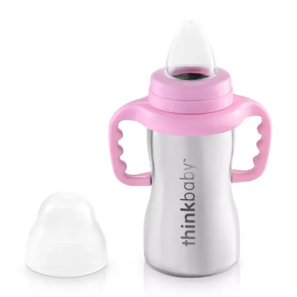 Thinkbaby Stainless Steel Sippy - 9oz Pink