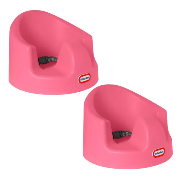 Little Tikes My First Seat Infant Toddler Foam Cushion Floor Support Seat Baby Chair, Pink (2 Pack)