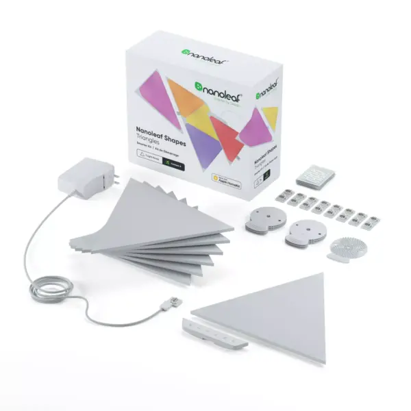 Nanoleaf 7pk Shapes Triangle Smarter LED Light Kit