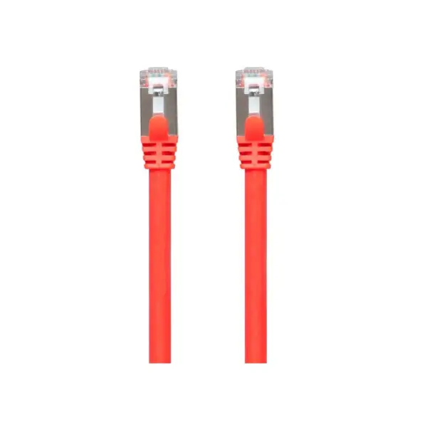 Monoprice Cat7 Ethernet Network Patch Cable - 3 feet - Red | 26AWG, Shielded, (S/FTP) - Entegrade Series